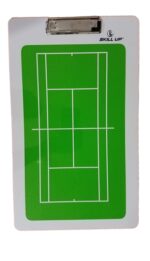Coaches Clip Board with Tennis Court